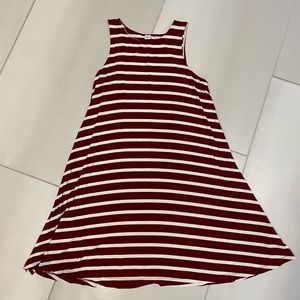 Women’s Old Navy Flare Striped Mid Dress Size M
